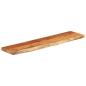 Preview: Wandregal 80x20x2,5 cm Rechteckig Massivholz Akazie Baumkante