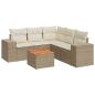 Preview: Patio Sofa Set 6-Sitzer Beige