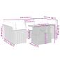 Preview: 7-tlg. Garten-Sofagarnitur mit Kissen Beige Poly Rattan