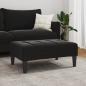Preview: Fu?hocker Schwarz 77x55x31 cm Samt