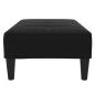 Preview: Fu?hocker Schwarz 77x55x31 cm Samt