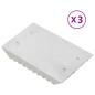 Preview: ARDEBO.de - Striegel 3 Stk. Silbern Aluminium