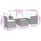 Preview: 6-tlg. Garten-Sofagarnitur mit Kissen Beige Poly Rattan