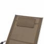 Preview: Sonnenliege mit Kissen Aluminium und Textilene Taupe