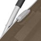 Preview: Sonnenliege mit Kissen Aluminium und Textilene Taupe