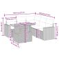 Preview: 6-tlg. Garten-Sofagarnitur mit Kissen Beige Poly Rattan