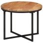 Preview: ARDEBO.de - Couchtisch 45x45x35 cm Massivholz Akazie und Eisen