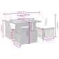 Preview: 6-tlg. Garten-Sofagarnitur mit Kissen Beige Poly Rattan