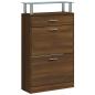 Preview: Schuhschrank Braun Eichen-Optik 63x24x104 cm Holzwerkstoff