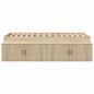 Preview: Bettrahmen mit Speicher Sonoma-Eiche 90 x 190 cm Holzwerkstoff