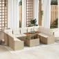 Preview: ARDEBO.de - Gartensofa-set 10 Stk. Beige und Creme