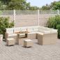 Preview: Gartensofa-set 12 stk. Beige Poly-Rattan