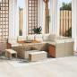 Preview: ARDEBO.de - Gartensofa-set 12 stk. 12-Sitzanzahl Beige und Creme