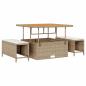 Preview: Gartensofa-set 12 stk. 12-Sitzanzahl Beige und Creme