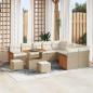 Preview: ARDEBO.de - Gartensofa-set 12 stk. 12-Sitzanzahl Beige und Creme
