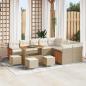 Preview: ARDEBO.de - Gartensofa-set 13 stk. 13-Sitzanzahl Beige und Creme