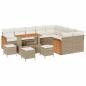 Preview: Gartensofa-set 13 stk. 13-Sitzanzahl Beige und Creme
