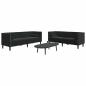 Preview: Wohnzimmer Couch 2 stk. Schwarz Samt
