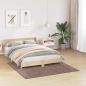 Preview: Anti-Rutsch Shaggy Teppich Braun 160 x 160 cm PP