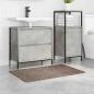 Preview: Rutschfeste Badmatte Braun 60 x 90 cm PP