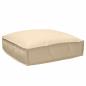 Preview: ARDEBO.de - Kissen Oxford-Stoff Beige 50 x 50 x 12 cm