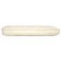 Preview: Kissen Oxford-Stoff Creme 120 x 50 x 12 cm