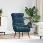 Preview: ARDEBO.de - Sessel Blau 69 x 74 x 93 cm Samt