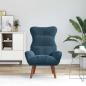 Preview: Sessel Blau 69 x 74 x 93 cm Samt
