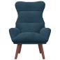 Preview: Sessel Blau 69 x 74 x 93 cm Samt