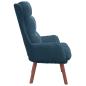 Preview: Sessel Blau 69 x 74 x 93 cm Samt