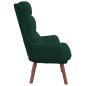 Preview: Sessel Dunkelgrün 69 x 74 x 93 cm Samt