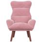 Preview: Sessel Rosa 69 x 74 x 93 cm Samt