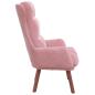 Preview: Sessel Rosa 69 x 74 x 93 cm Samt