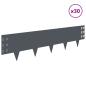 Preview: Raseneinfassung 30 stk. 100 x 25 cm Stahl Anthrazit