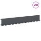 Preview: Raseneinfassung 10 stk. 102 x 15 x 4 cm Stahl Anthrazit