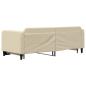 Preview: Tagesbett Ausziehbar Creme 80x200 cm Stoff