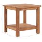 Preview: Couchtisch 45x45x45 cm Massivholz Teak