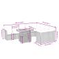 Preview: 10-tlg. Garten-Sofagarnitur mit Kissen Beige Poly Rattan