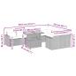 Preview: 10-tlg. Garten-Sofagarnitur mit Kissen Beige Poly Rattan