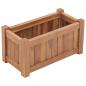Preview: ARDEBO.de - Hochbeet 50x25x25 cm Massivholz Teak
