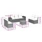 Preview: 8-tlg. Garten-Sofagarnitur mit Kissen Beige Poly Rattan