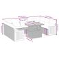 Preview: 10-tlg. Garten-Sofagarnitur mit Kissen Beige Poly Rattan