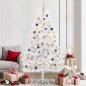 Preview: ARDEBO.de - Künstlicher Weihnachtsbaum 210 cm PVC und Stahl Weiß