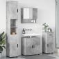 Preview: ARDEBO.de - Badezimmermöbel-Set 4 stk. Beton Grau 61 x 35 x 64 cm