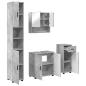 Preview: Badezimmermöbel-Set 4 stk. Beton Grau 61 x 35 x 64 cm
