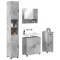 Preview: Badezimmermöbel-Set 4 stk. Beton Grau 61 x 35 x 64 cm