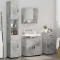 Preview: Badezimmermöbel-Set 4 stk. Beton Grau 61 x 35 x 64 cm