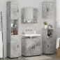 Preview: Badezimmermöbel-Set 5 stk. Beton Grau 61 x 35 x 64 cm