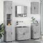 Preview: ARDEBO.de - Badezimmermöbel-Set 5 stk. Beton Grau 61 x 35 x 64 cm