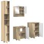 Preview: Badezimmermöbel-Set 4 stk. Sonoma-Eiche 61 x 35 x 64 cm